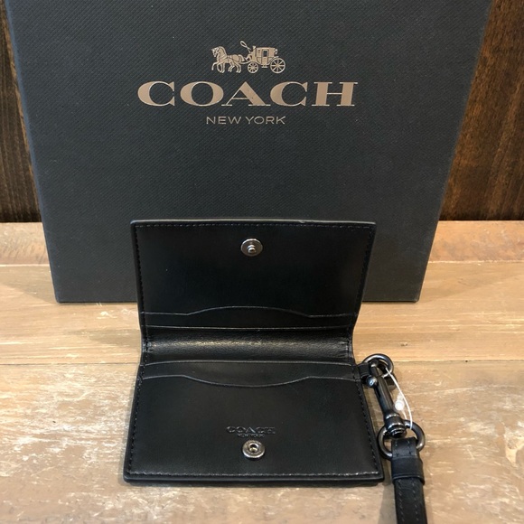 NWT Authentic Coach Signature ID Card Case Lanyard - Picture 3 of 4